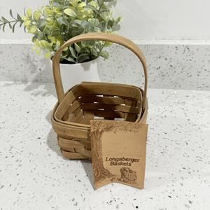 vintage longaberger Mini Basket 1983 With Handle